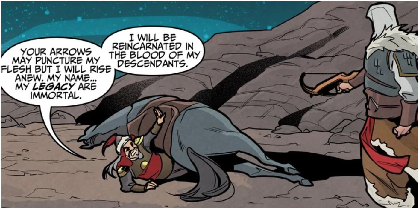 Genghis Khan's Death in Assassin's Creed Comics