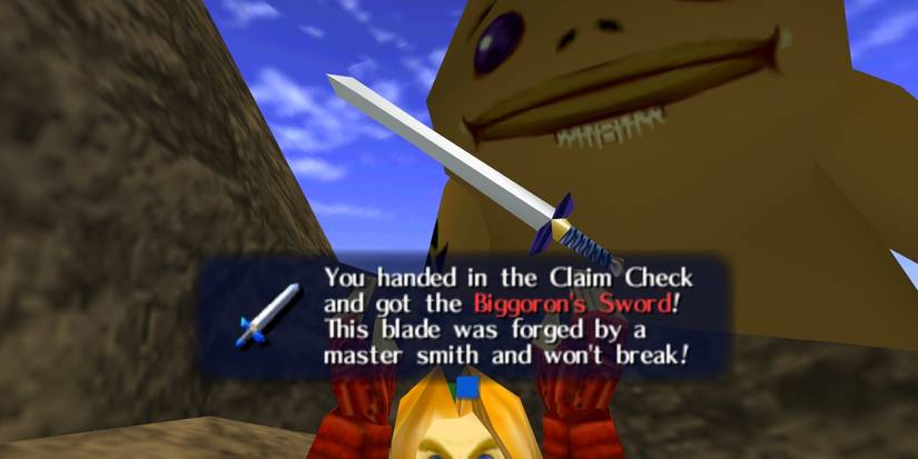 Biggoron's Sword in Ocarina of Time