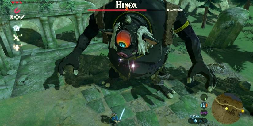 A Black Hinox In Breath Of The Wild