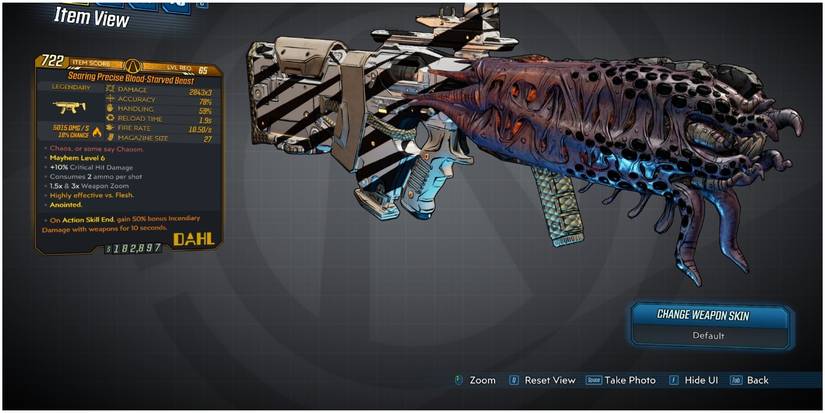 Blood Starved Beast SMG From Borderlands 3