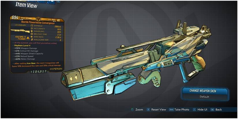 Borderlands 3 Hyperion Shotgun Convergence