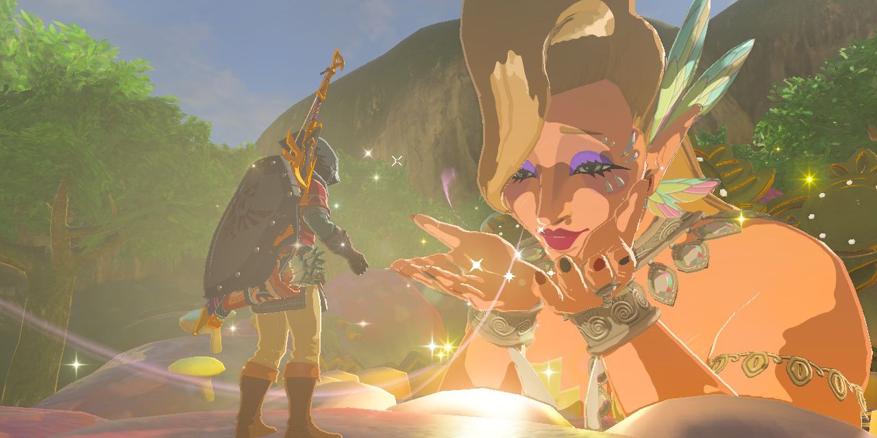Legend Of Zelda Breath Of The Wild Great Fairy Powers Up Link