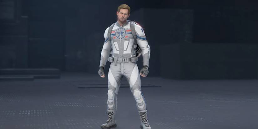 Captain America's Artic Commander outfit from Marvel's Avengers video game.