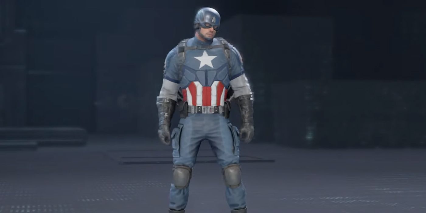 Captain America's Protector outfit from Marvel's Avengers video game.