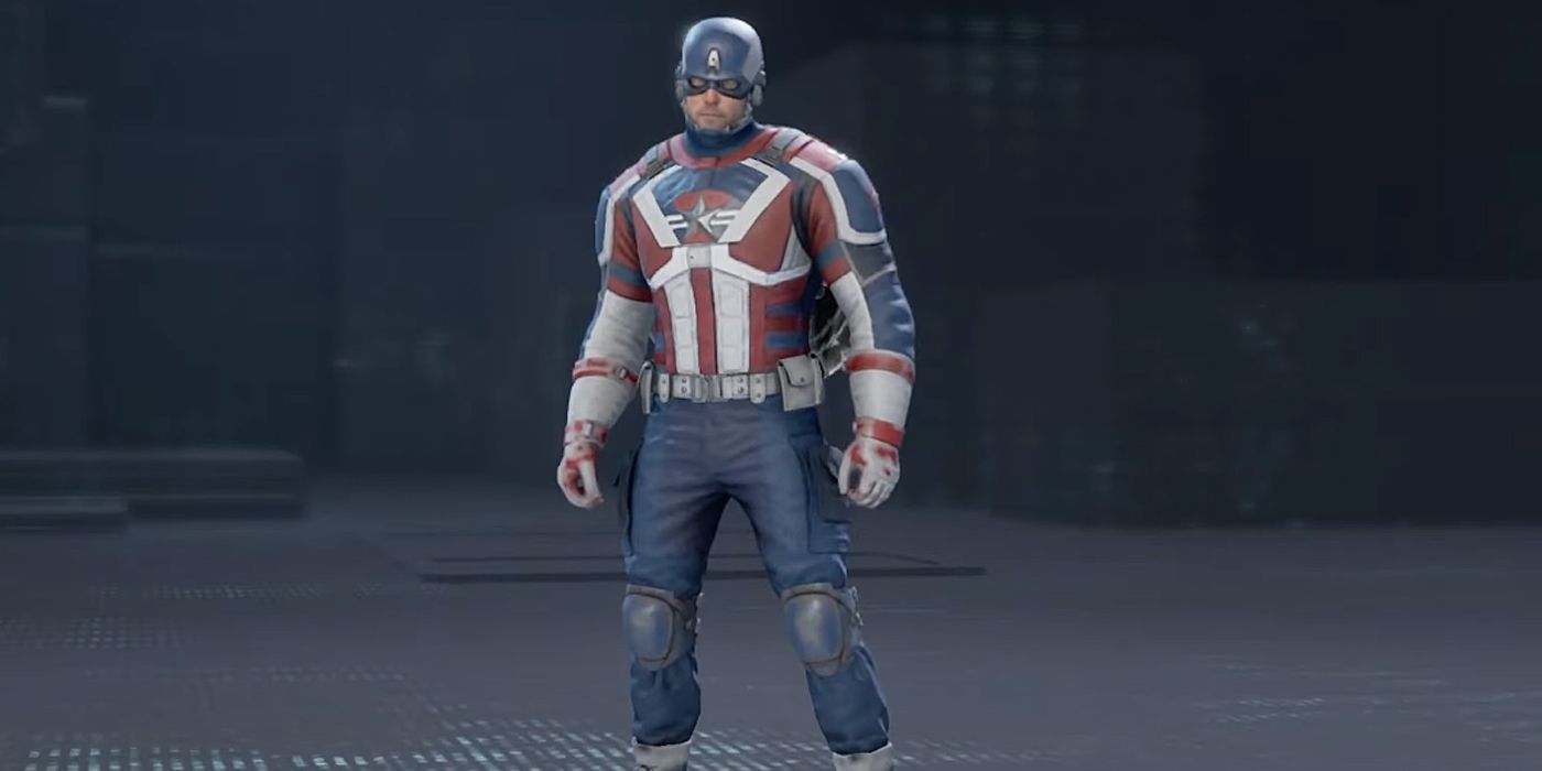 Captain America's Star-Spangled outfit from Marvel's Avengers video game.