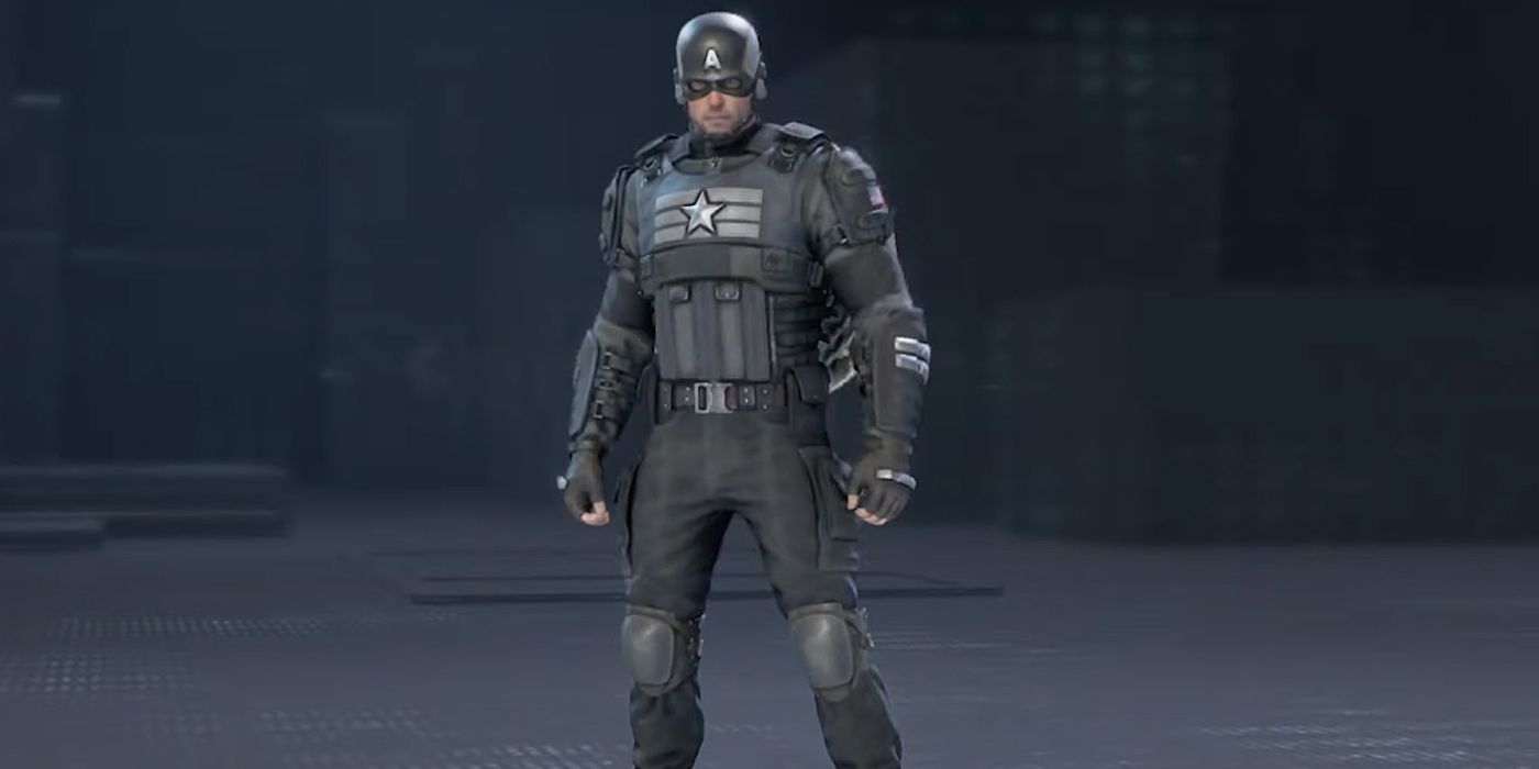 Captain America's Stealth outfit from Marvel's Avengers video game.