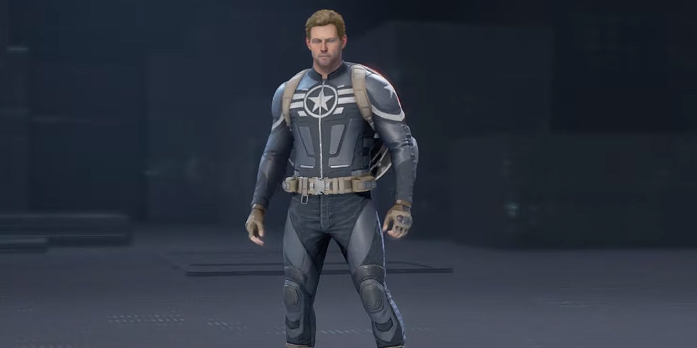 Captain America's Super Soldier outfit from Marvel's Avengers video game.