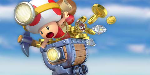 Captain Toad Treasure Tracker Mine Car Art