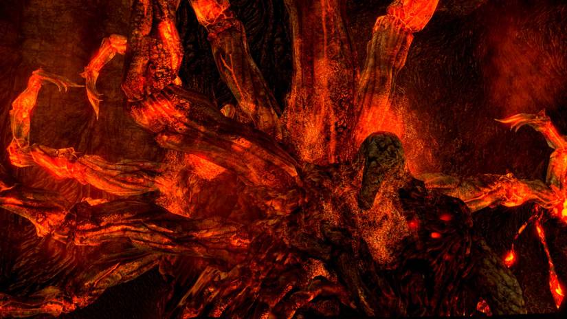 Dark souls boss, ceaseless discharge