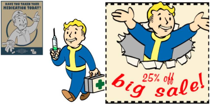 The icons for the perks Medic and Cap Collector in Fallout 4