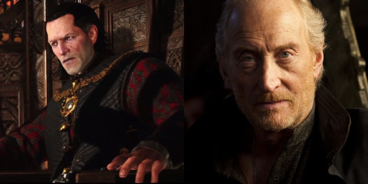 charles dance next to video game character