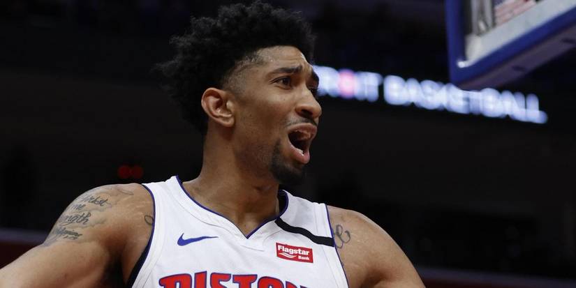 Christian Wood of the Detroit Pistons