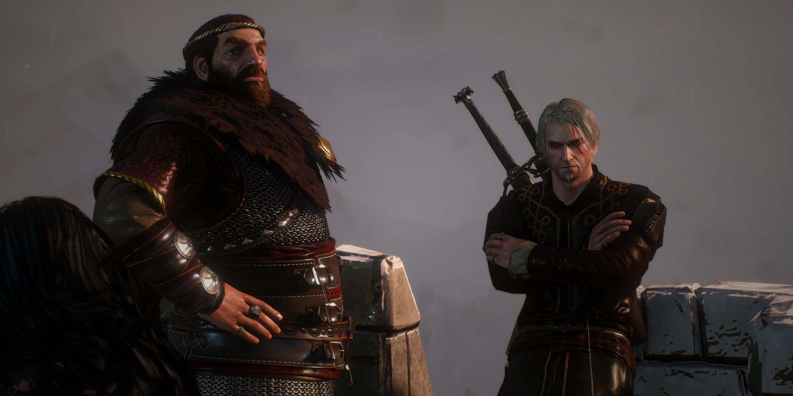 Crach an Craite and Geralt from The Witcher 3