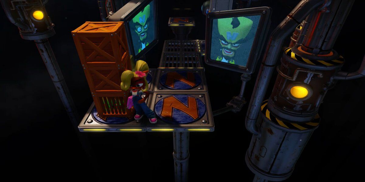 Coco Bandicoot in the level Generator Room from the N. Sane trilogy