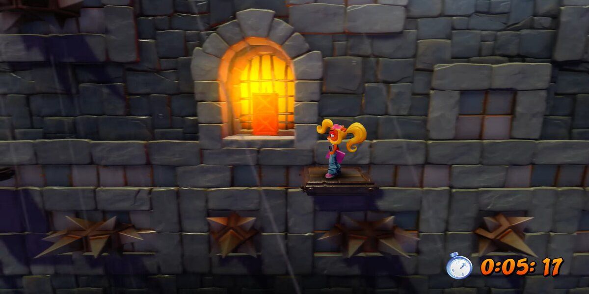 Coco Bandicoot in the level Slippery Climb from the N. Sane trilogy