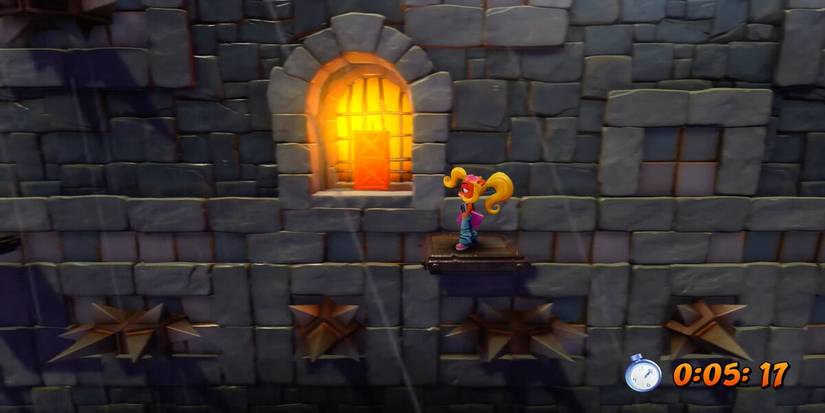 Coco Bandicoot in the level Slippery Climb from the N. Sane trilogy