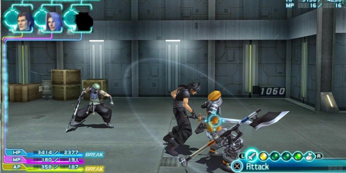 Sony PSP Crisis Core Final Fantasy VII Zack Fight