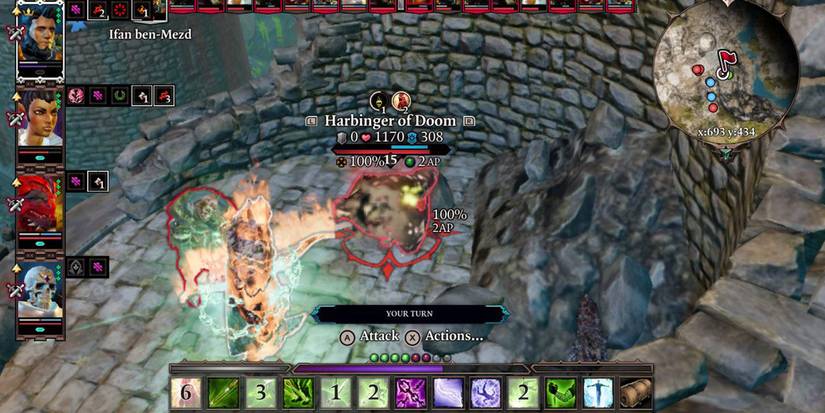 An NPC Boss being turned into a chicken