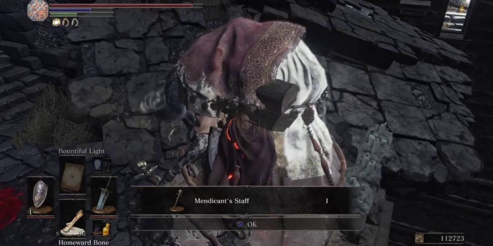 Dark Souls 3 Mendicant Staff Drop