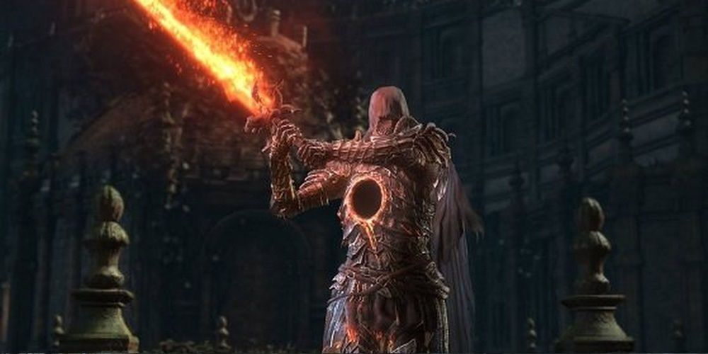 Dark Souls 3 Ringed Knight Flaming Sword