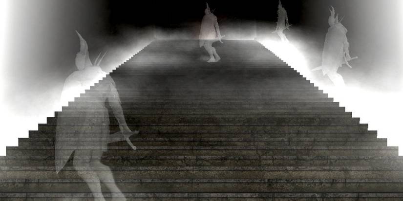 Dark Souls Black Knight spirits near Kiln of the First Flame.