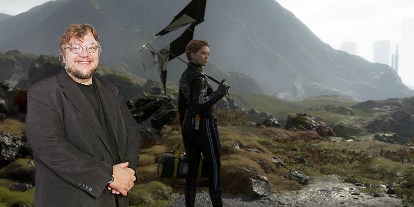 Death Stranding screenshot with Guiellermo Del Toro