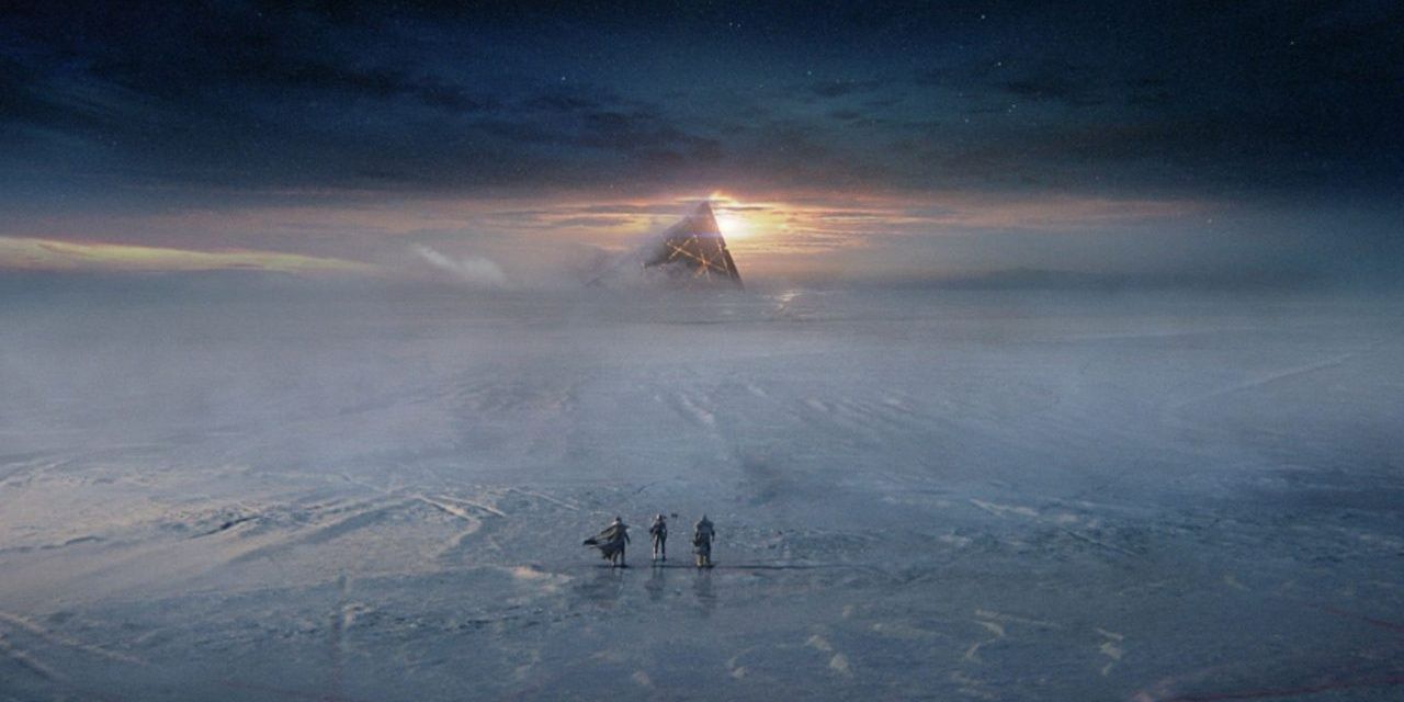 Beyond Light screenshot of Europa snow desert in Destiny 2