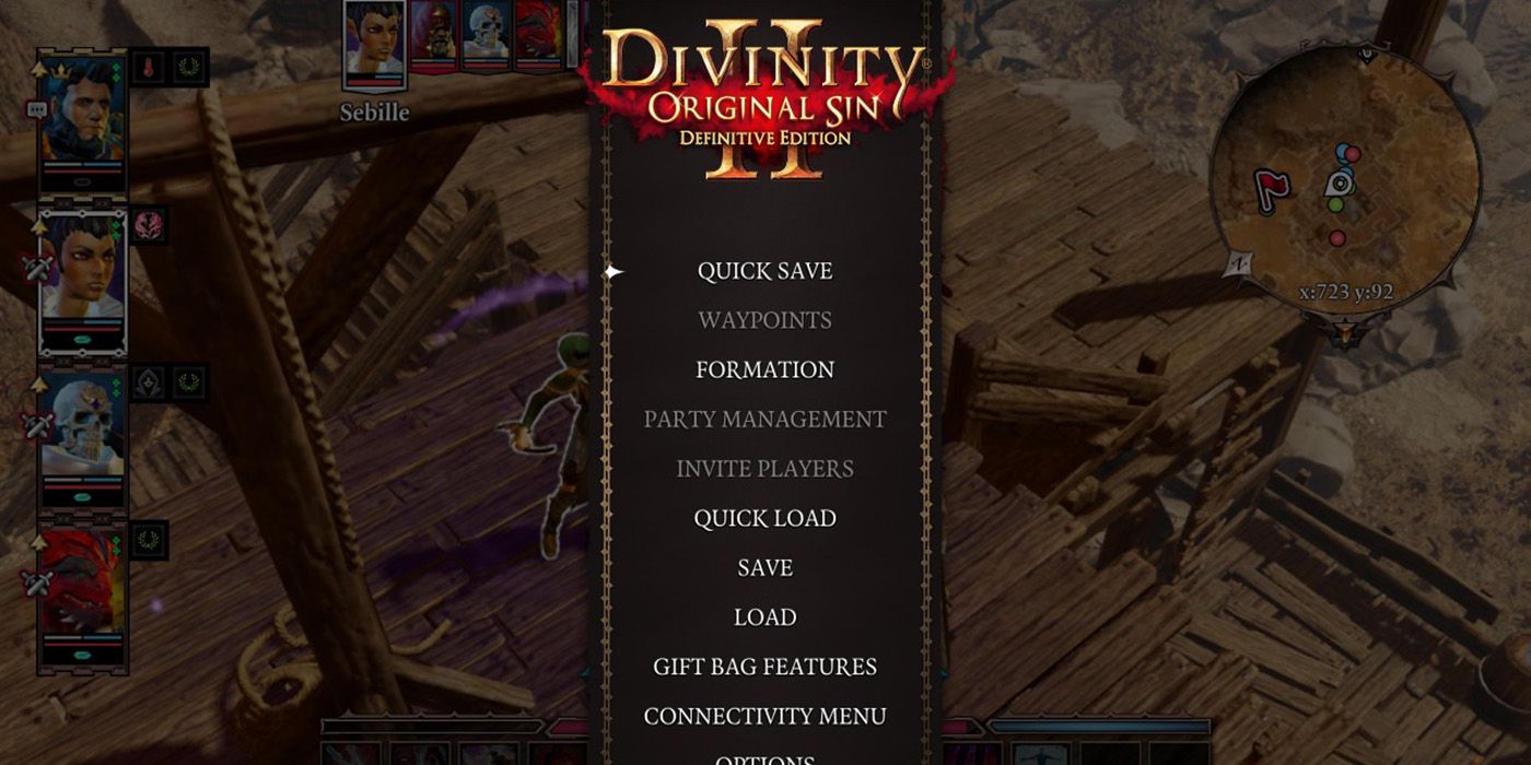 DOS2: Menu