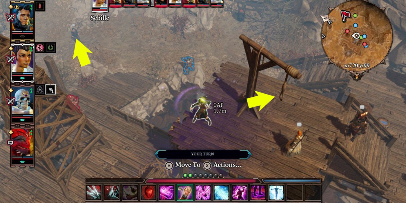 DOS2: An NPC being teleported from afar despite having to be in a particular location