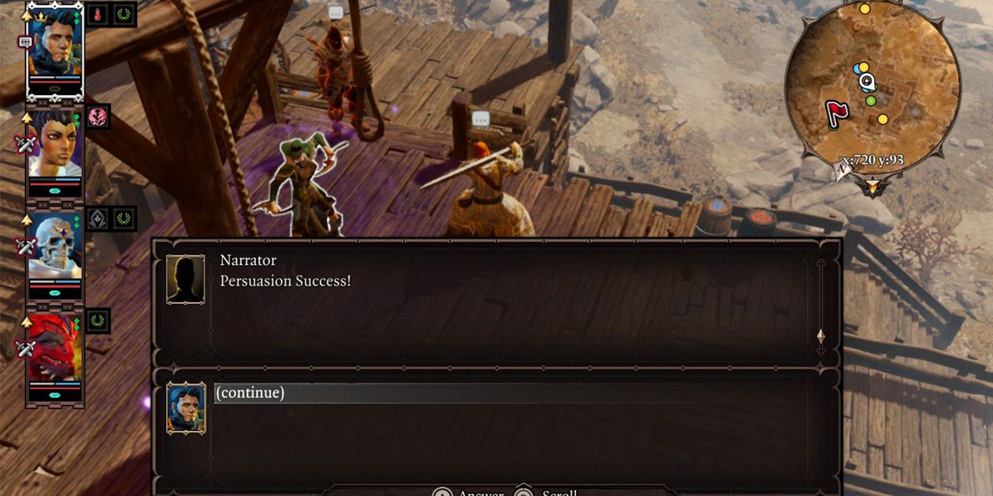 DOS2: Successful Persuasion in the game