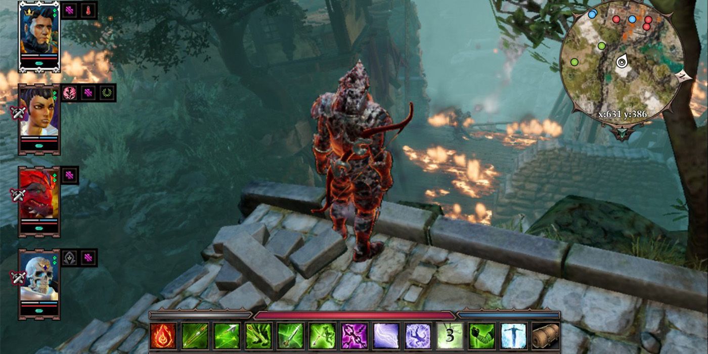DOS2: Viewing an ally in combat mode, enabling the player to plan