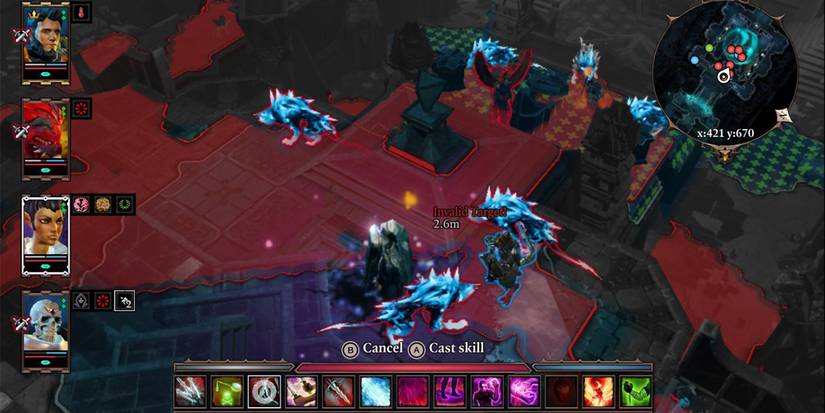 DOS2: A character sneaking around as she's not been detected by the other people in combat