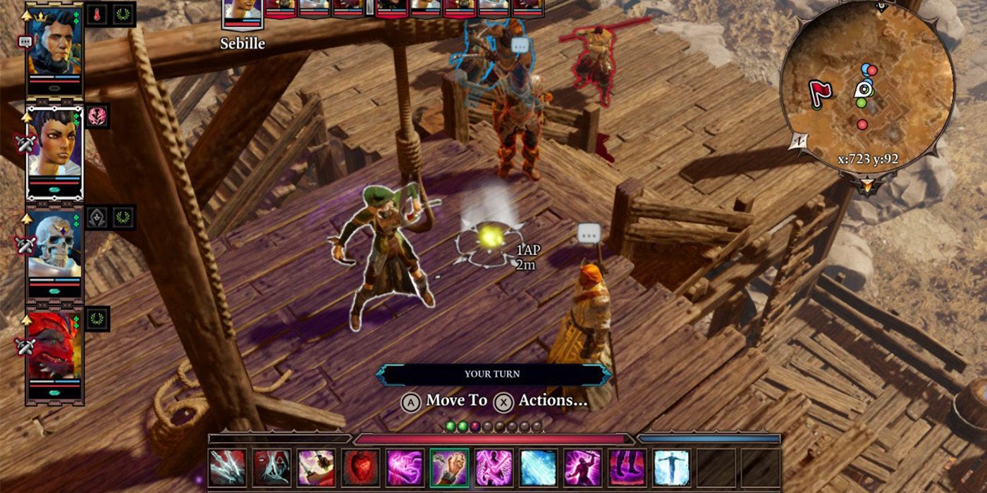 DOS2: Other characters moving while others are in dialogue