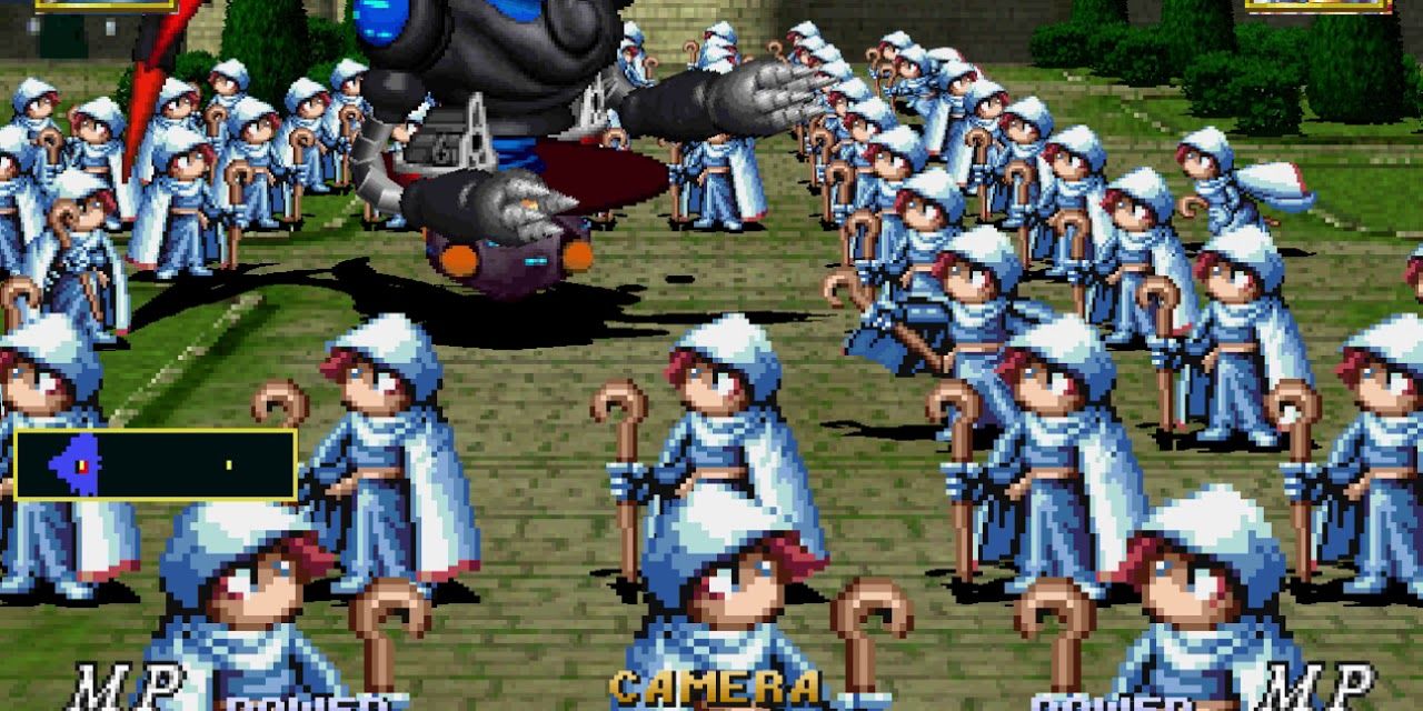 Sega Saturn Dragon Force Army Fight