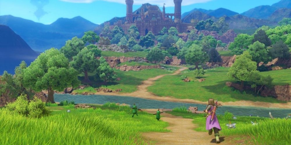 Dragon Quest XI Running To Castle