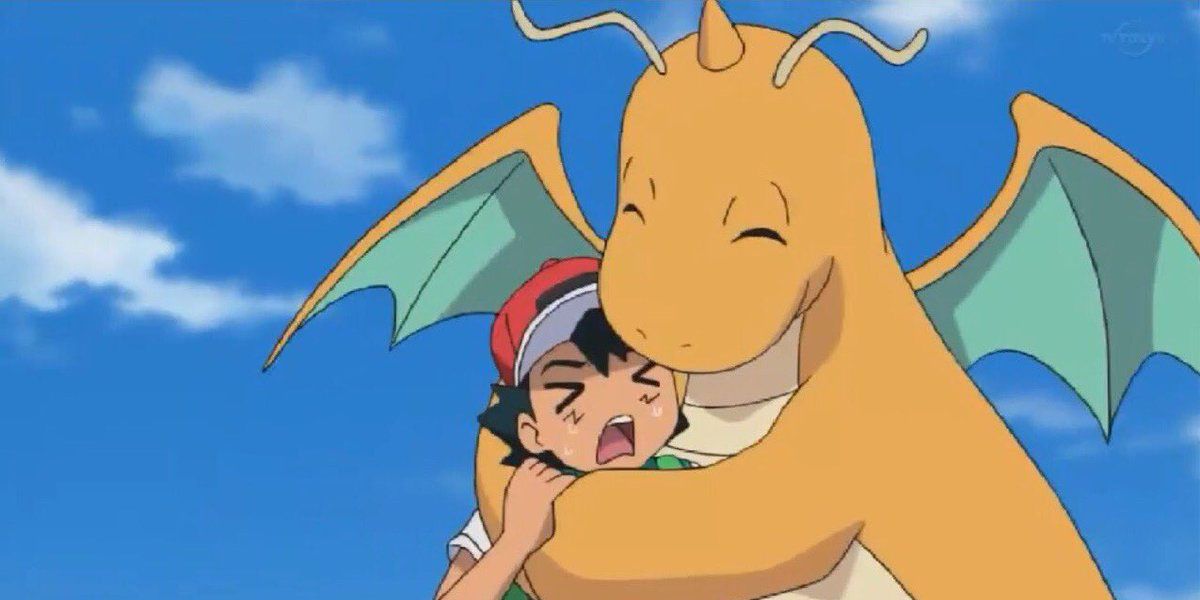 Ash and His Dragonite Pokémon