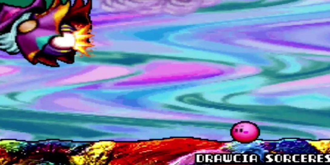 Drawcia Sorceress in Kirby Canvas Curse