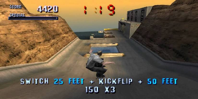 Tony Hawk's Pro Skater PS1 downhill jam