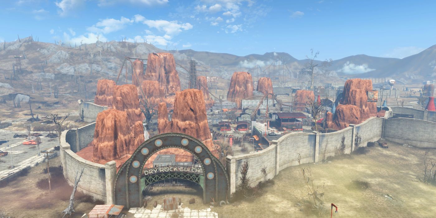 Fallout 4 Dry Rock Gulch Aerial View