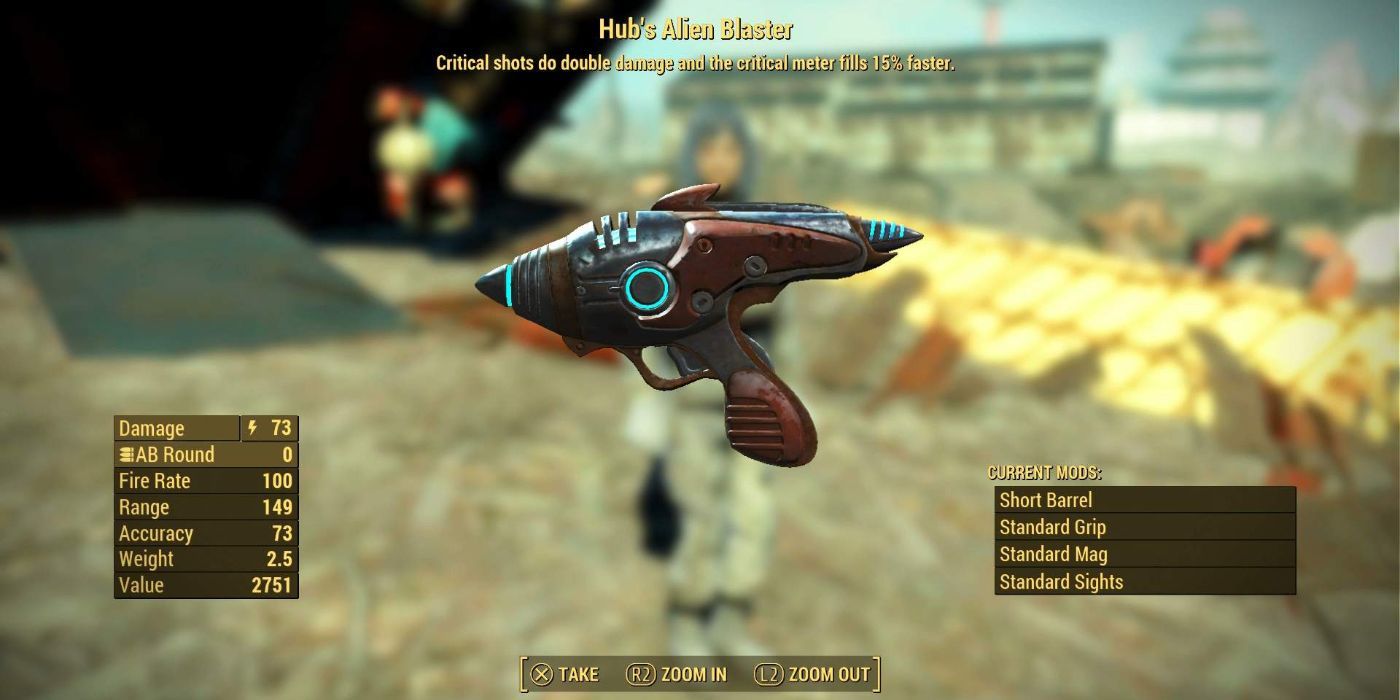 Fallout 4 Hubs Alien Blaster