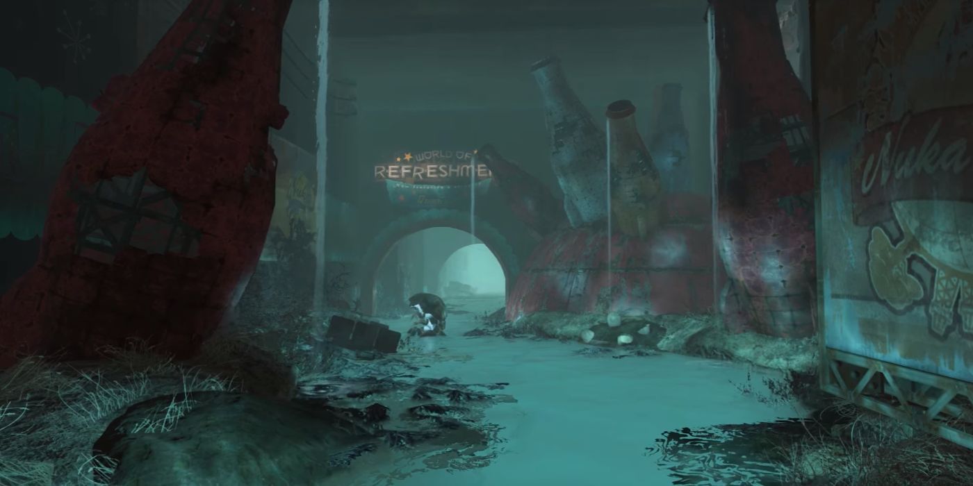 Fallout 4 World Of Refreshment Inside With Mirelurk