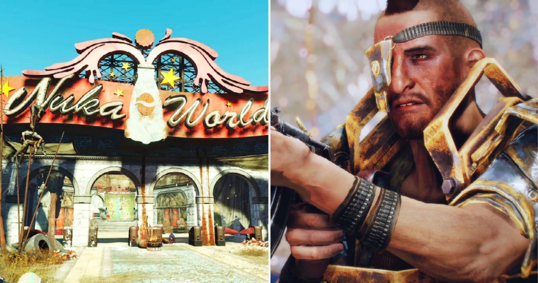 Fallout 4 Nuka Town Entrance And Porter Gage