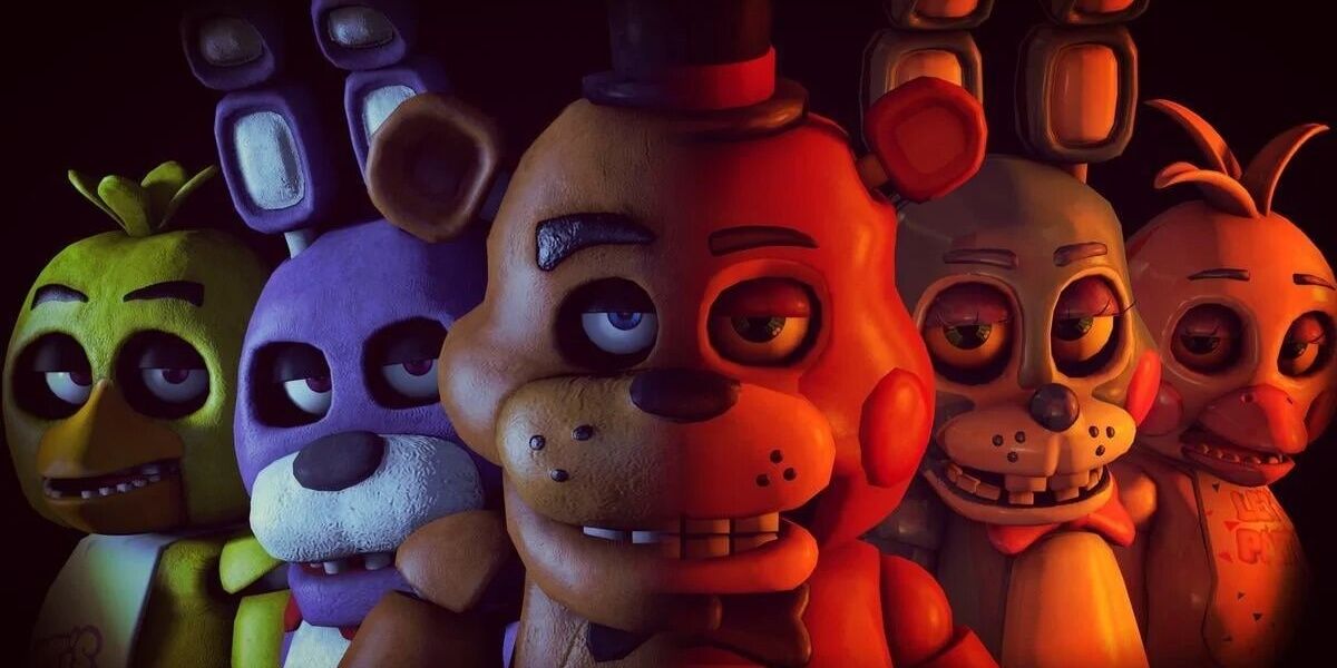Freddie, Bonnie, and Chica, as well as their Toy forms, from FNaF
