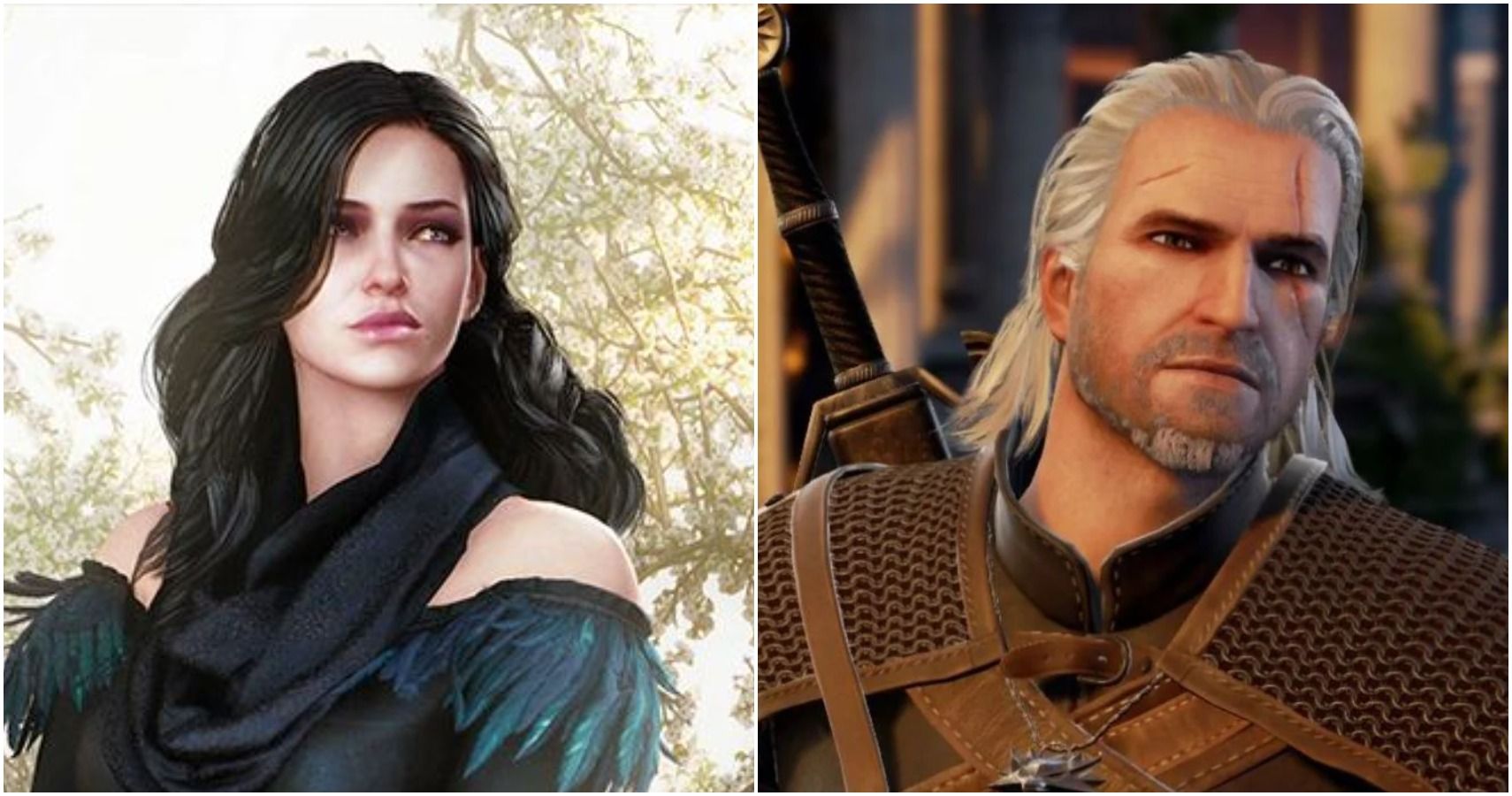 Yennefer and Geralt.