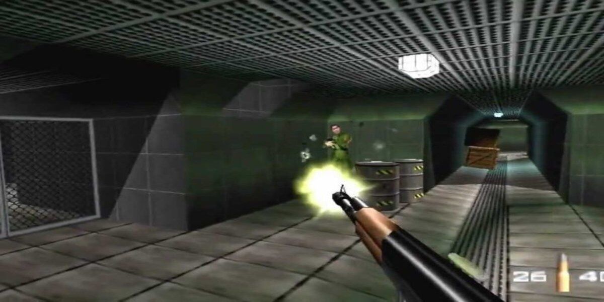 James Bond in the game GoldenEye (N64)