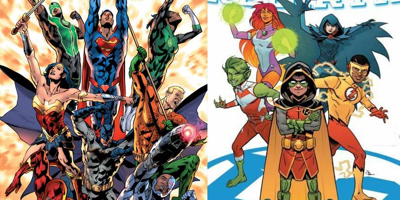 Gotham Knights: Justice League (left) and Teen Titans (right)