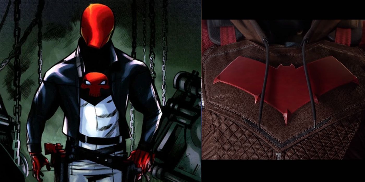 Gotham Knights: Red Hood has a different logo in New 52 prior to the bat symbol