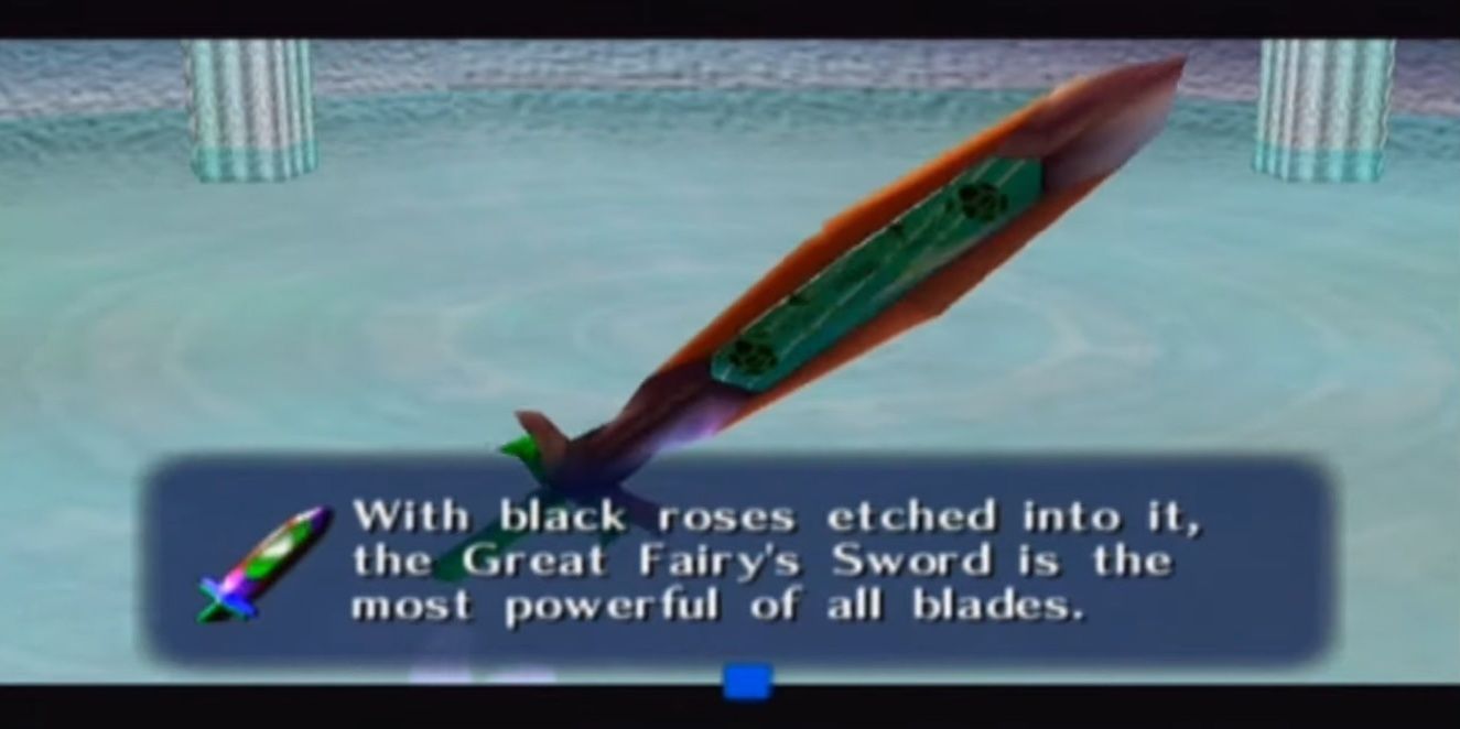 Great Fairy's Sword in Majora's Mask