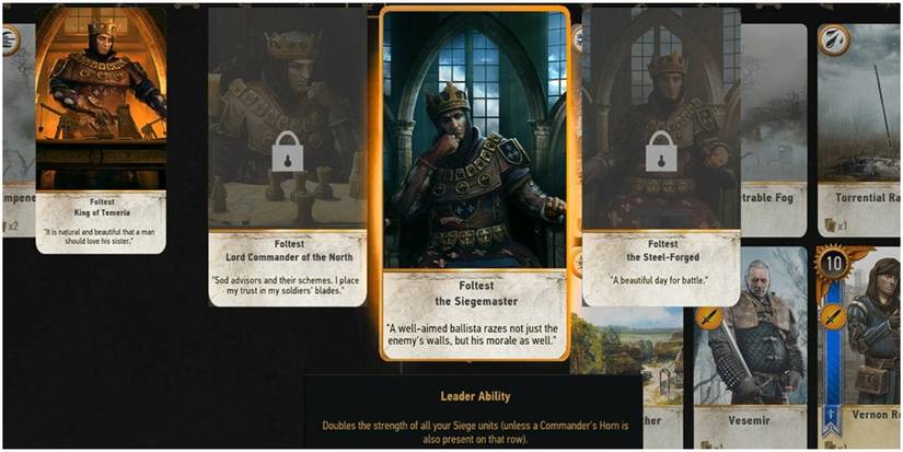 Gwent Foltest Leader Card