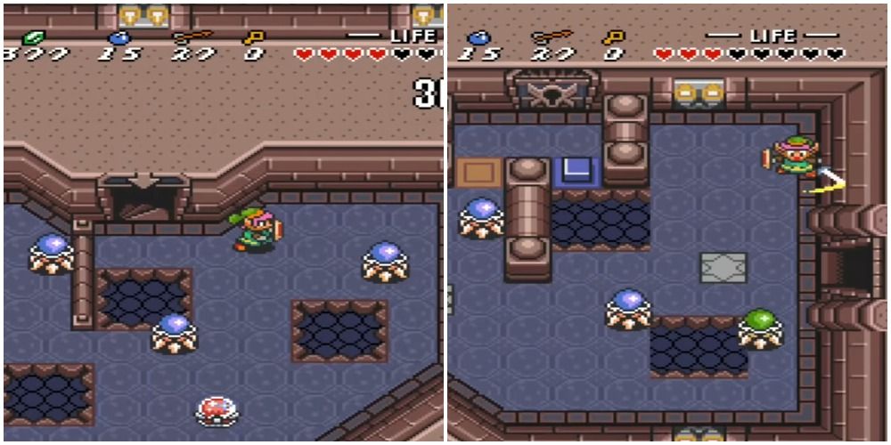 Screenshots of the Hardhat Beetle from the A Link to the Past